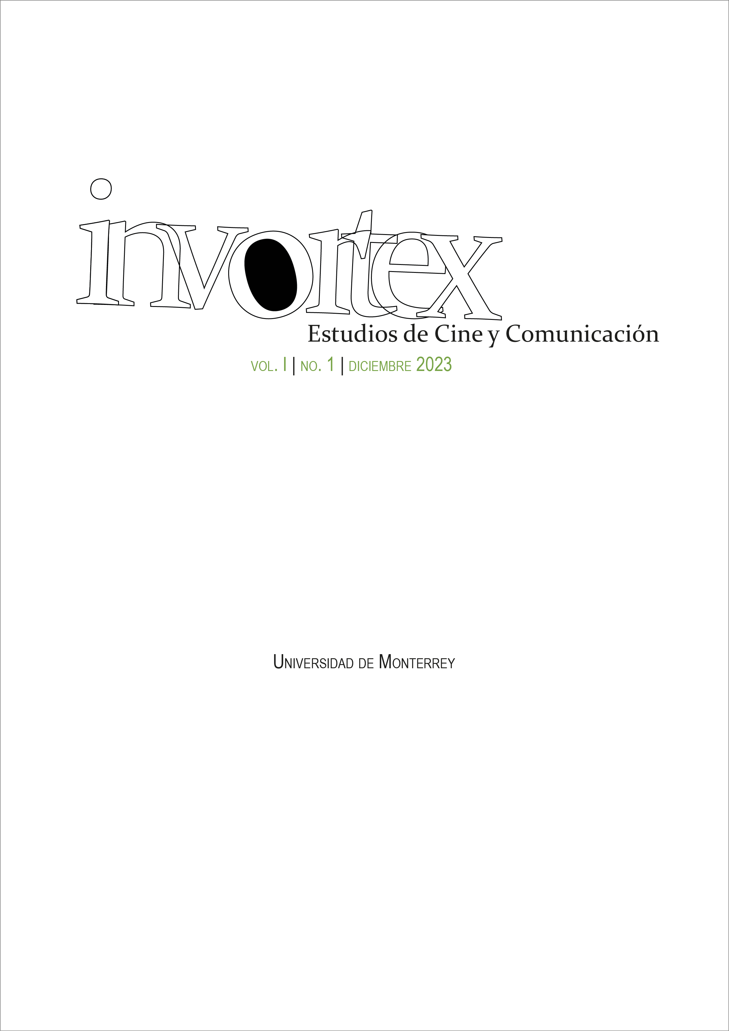 Portada invortex Estudios de Cine y Comunicación vol.I no.1